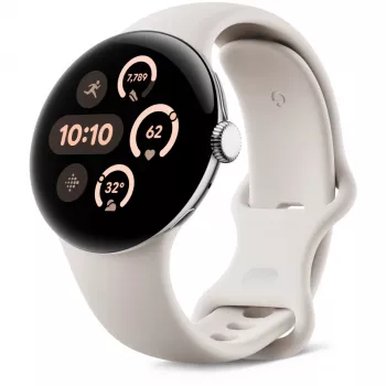 Google Pixel Watch 3 LTE Sport Wristband 41mm, Sidabrinė/Porcelain