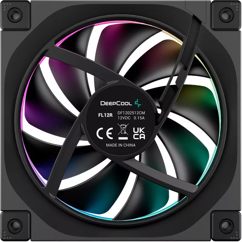 DeepCool FL12R 120mm ARGB Reverse Blade Case Fan 3 vnt. pakuotė