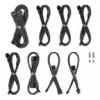 CableMod C-Series Pro ModMesh kabelių rinkinys, skirtas Corsair RMi/RMx/R maitinimo šaltiniams — Carbon spalva