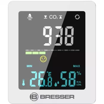 Oro kokybės matuoklis Bresser Optics 7004020GYE000 CO2 Temperatūra 0-50°C
