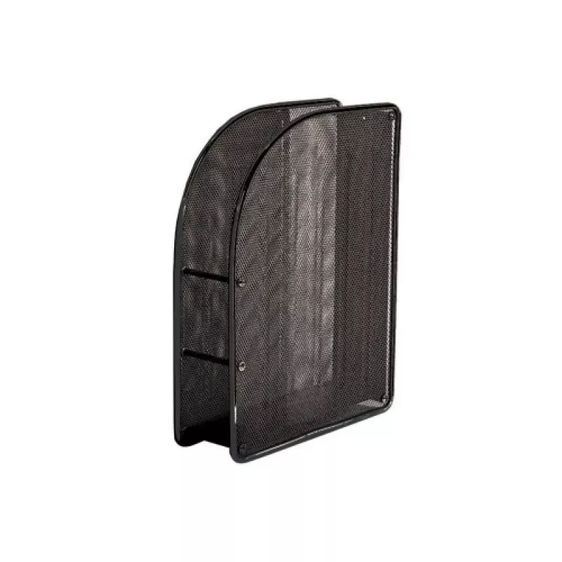 Vertikalus dėklas Forpus, 7 cm, juodas, perforuotas metalas 1003-012
