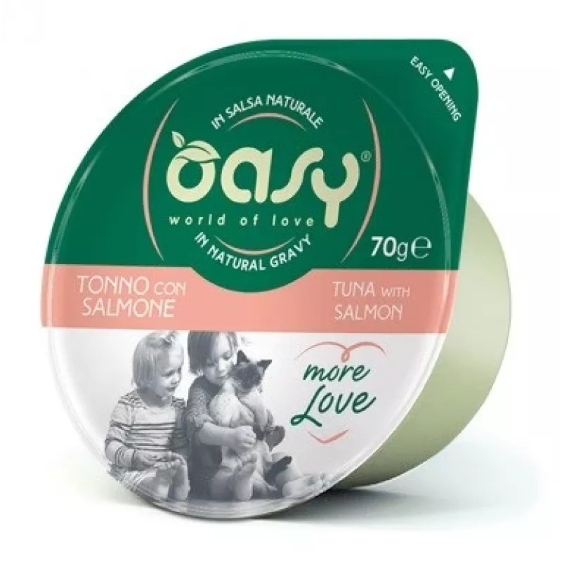Oasy More Love Tunas su lašiša indeliuose 70g