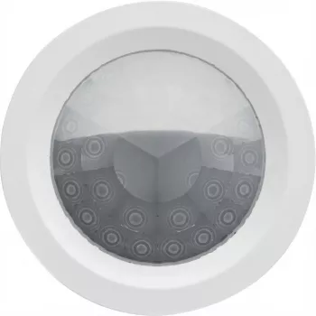 Buvimo detektorius Gira Präsenzmelder Mini Komfort KNX 222500 — lubinis KNX buvimo jutiklis automatiniam apšvietimo ir ŠVOK valdymui