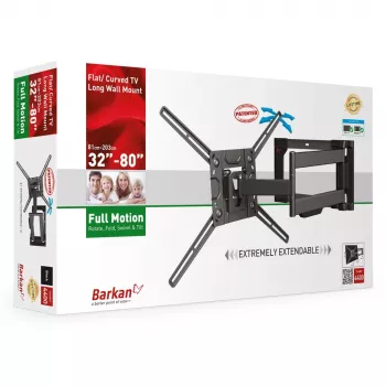 TV laikiklis Barkan Mounting Systems 4400 50 kg 2,03 m juodas