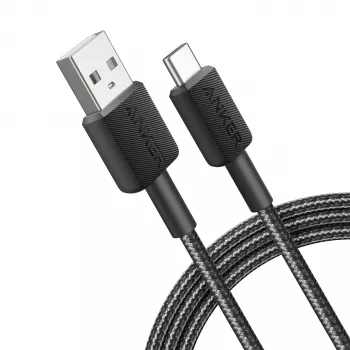 Anker Innovations 322 USB-A į USB-C laidas, nailoninis, 1,8 m, juodas – laidas – skaitmeninis/duomenų