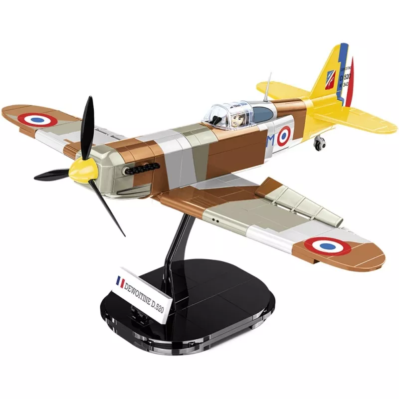 Statybinis rinkinys Cobi Dewoitine D.520 335 dalys Antrasis pasaulinis karas