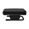 Kojų atrama MACLEAN MC-460 ergonominė minkšta metalinė kojų atrama, neslystanti bazė, pasvirimas -20–20°, maks. apkrova 20 kg, juoda