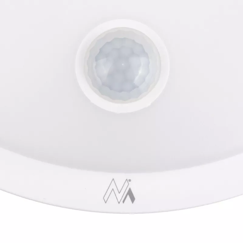 LED lempa su PIR jutikliu MACLEAN MCE525 W — lauko LED šviestuvas su judesio jutikliu