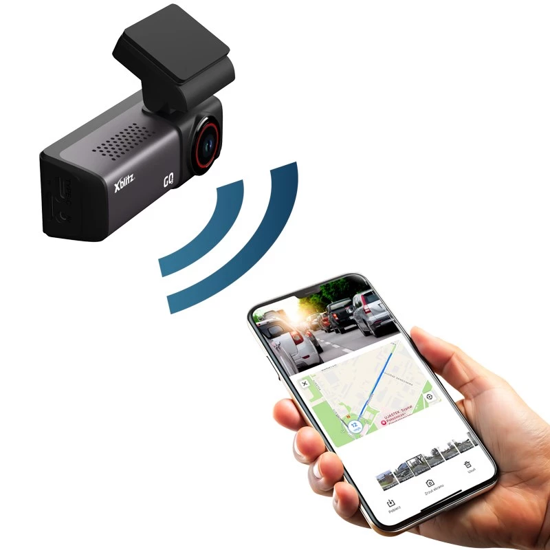 Automobilinis vaizdo registratorius Xblitz GO3 Full HD 2K (2560x1440) 140° IMX335, 60 fps, GPS, 2 colių ekranas, stovėjimo režimas, MicroSD iki 128GB