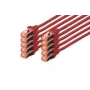 Tinklo kabelis Digitus CAT 6 S/FTP RJ-45 0,5 m raudonas