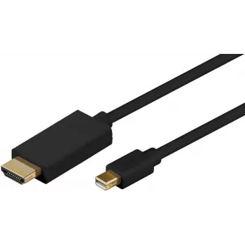 Microconnect MDPHDMI3B vaizdo kabelio adapteris 3 m Mini DisplayPort HDMI Type A (Standard) juodas