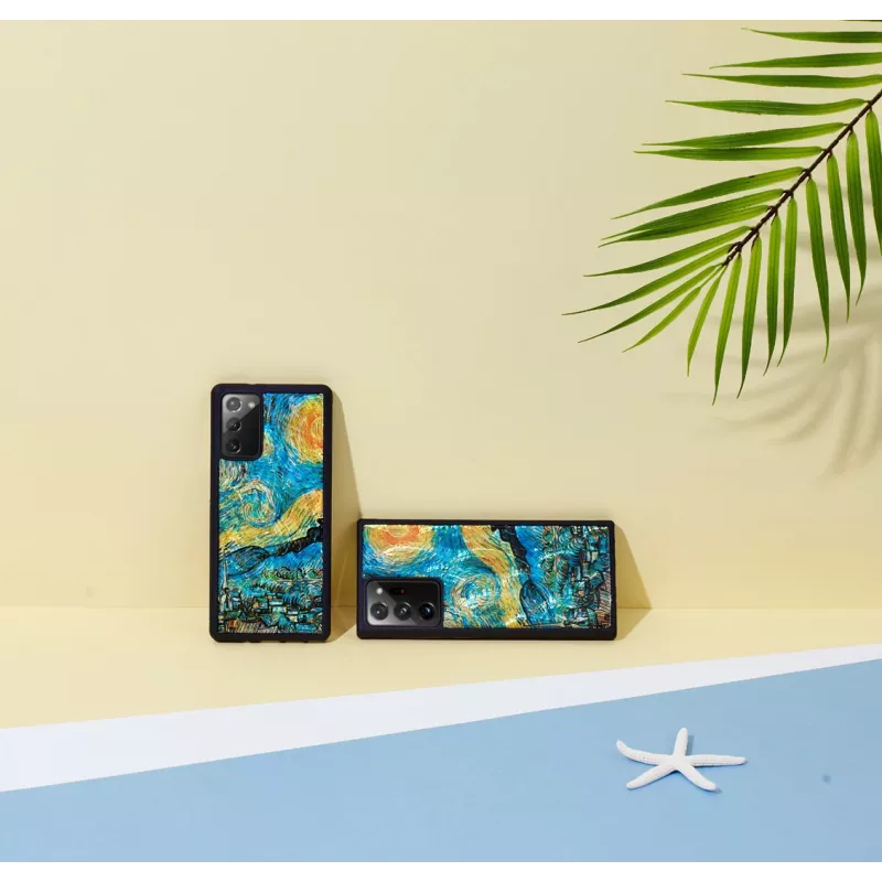 Apsauginis telefono dėklas iKins Samsung Galaxy Note 20 Ultra — juodos žvaigždėtos nakties dizainas