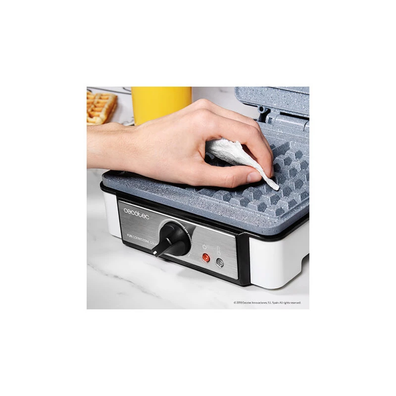Vaflinė Cecotec Fun Gofrestone Double 1200 W pilka balta