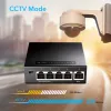 Tinklo jungiklis Cudy GS105 — 5 prievadų Gigabit Ethernet (10/100/1000), juodas, 5 V DC maitinimas įtrauktas