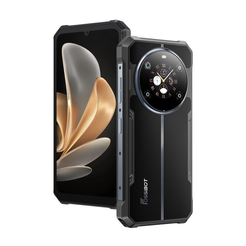 Išmanusis telefonas FOSSiBOT F109 juodas – kompaktiškas išmanusis, spalva: juoda
