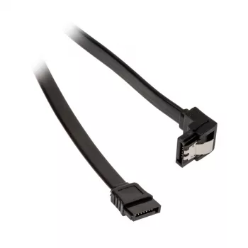 SATA kabelis Akasa Proslim 90° 50 cm — stačiakampis SATA duomenų kabelis, 50 cm