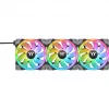 Thermaltake SWAFAN EX12 ARGB 120mm Reverse Blade 3 rinkinys - juoda