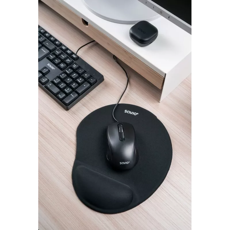 Savio KB-01 klaviatūra Namams/Biurui USB QWERTY US anglų Juoda