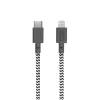 „native union NCABLE-KV-CL-ZEB“ laidas, 3 m, „Lightning“ į USB-A, juoda/baltas, 140 g