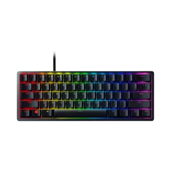 Razer Huntsman Mini 60% žaidimų klaviatūra optomechaniniai Purple jungikliai RGB LED apšvietimas NORD laidinė