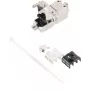 Keystone modulis Cat 6a helos 08-10002, RJ45 keystone intarpas Cat6a kabeliams