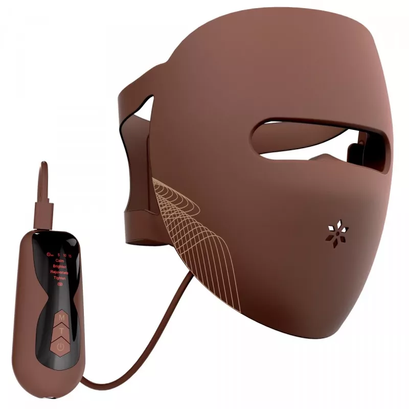 Garett Beauty Skin Ritual veido ir kaklo LED kaukė, ruda
