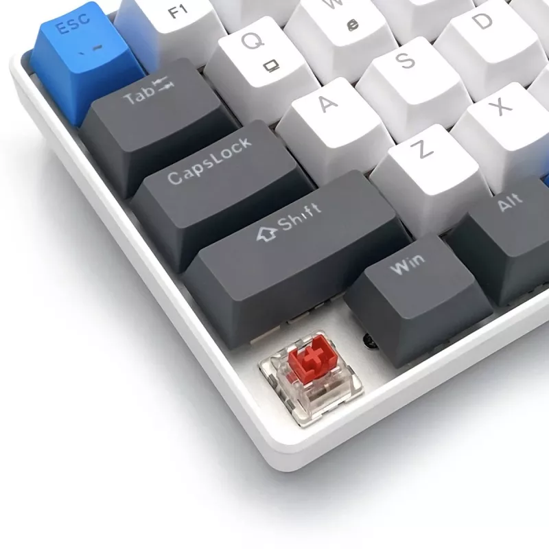 Mechaninė klaviatūra MEDIA-TECH MT1259 Red Core MX60, 60% formato, CHERRY MX Red jungikliai, RGB apšvietimas, USB, aukšto profilio klavišai