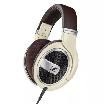 Ausinės Sennheiser HD 599 — laidinės aplink ausis, 50 Ω, 12–38500 Hz, 1,2 m laidas, dramblio kaulo spalvos