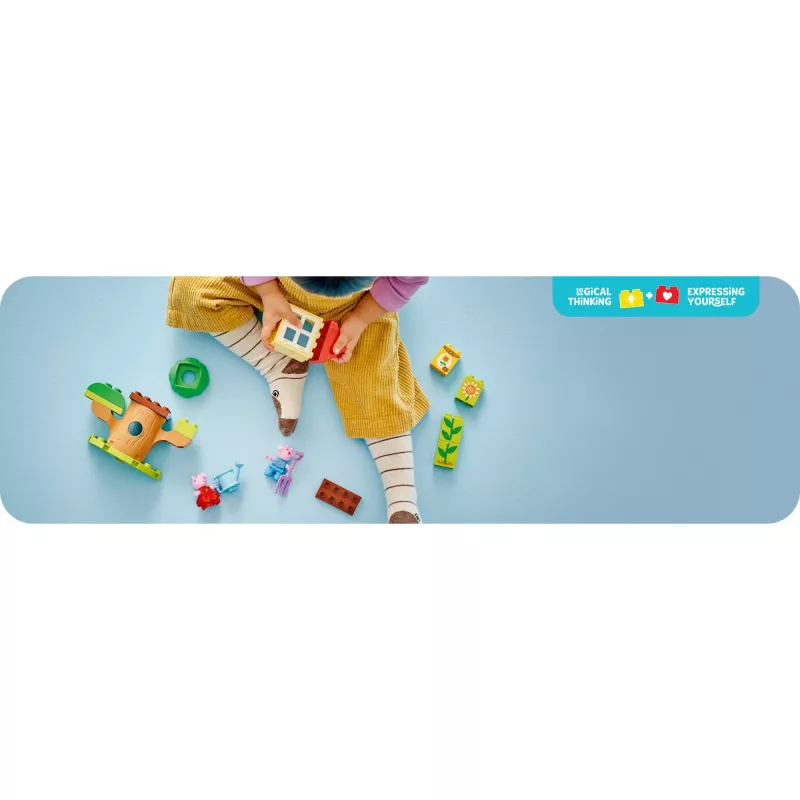 Lego 10431 Duplo Peppa Pig sodas ir medžio namelis