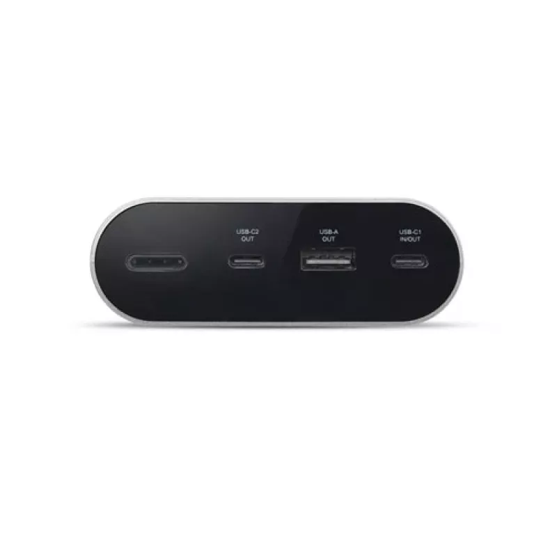 Nešiojamasis įkroviklis Dell APB080GL 25000 mAh, 1×USB-A + 2×USB-C, 2 A išvestis, pilkas, 0,522 kg