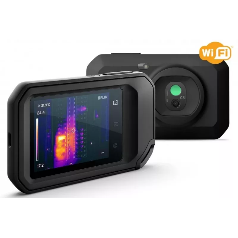FLIR C-5 terminio vaizdo kamera Juoda Integruotas ekranas 160 x 120 pikselių