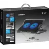 Nešiojamojo kompiuterio aušinimo padėklas DEFENDER NS-503 43,2 cm (17 colių) nešiojamiesiems kompiuteriams, 2 ventiliatoriai, maitinamas per USB, juodas