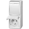 Busch Jaeger 20-02 EWN-54 lizdas CEE 7/3 baltas (2084-0-0714)