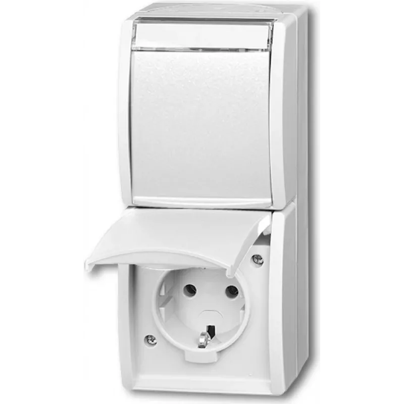Busch Jaeger 20-02 EWN-54 lizdas CEE 7/3 baltas (2084-0-0714)