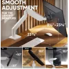 Monitoriaus laikiklis ONKRON G110-BG 1 ekranui 15 kg, iki 106,7 cm (42 col.), VESA 75x75–100x100, spaustuvas / įvorė, juoda / pilka