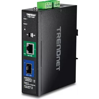 TRENDnet TI-BF711SFP medijos keitiklis pramoninis 10G SFP+ į PoE++ (TI-BF711SFP)