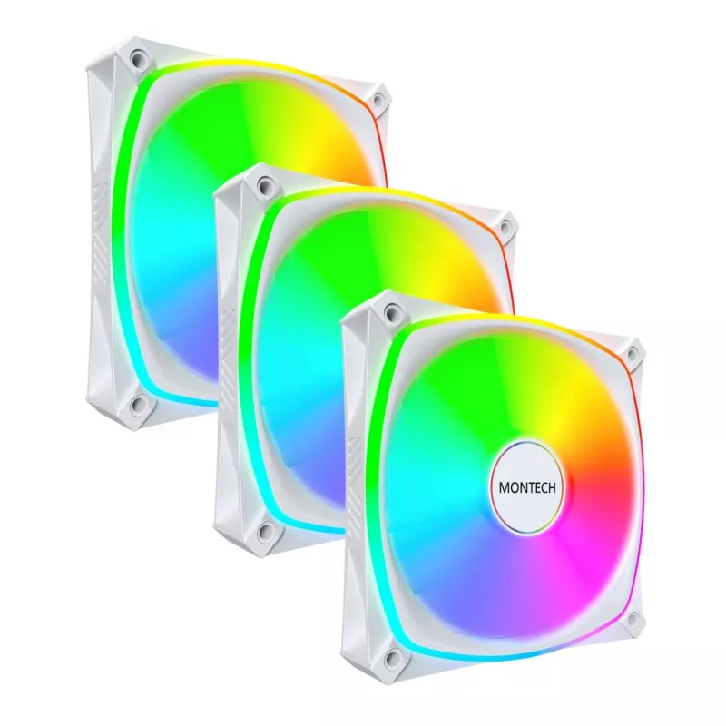 MONTECH AX120 PRO Balta ARGB 120mm 3-Pack