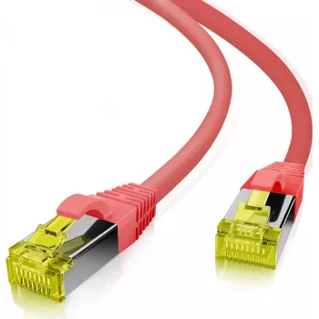 Pleistrinis laidas helos Ultra Flex S/FTP Cat6a TPE, raudonas, 5,0 m