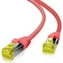 Pleistrinis laidas helos Ultra Flex S/FTP Cat6a TPE, raudonas, 5,0 m