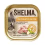 Šlapias kačių ėdalas SHELMA Vištienos ir kepenėlių paštetas 100 g, pilnavertis šlapias pašaras, 80 % drėgmės, 11 % baltymų