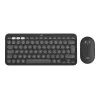 Logitech Pebble 2 Combo for Mac belaidė klaviatūra pelė QWERTZ vokiška grafitas