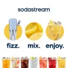Sodos aparatas SODASTREAM Art Blue Steel — 1 l plastikinis butelis, 60 l angliarūgštės balionėlis, 173×245×430 mm