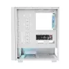 PC korpusas MODECOM BREEZE ARGB Flow MIDI juodas — ATX, 3x140mm priekyje + 1x140mm gale, grūdintas stiklas, USB-C