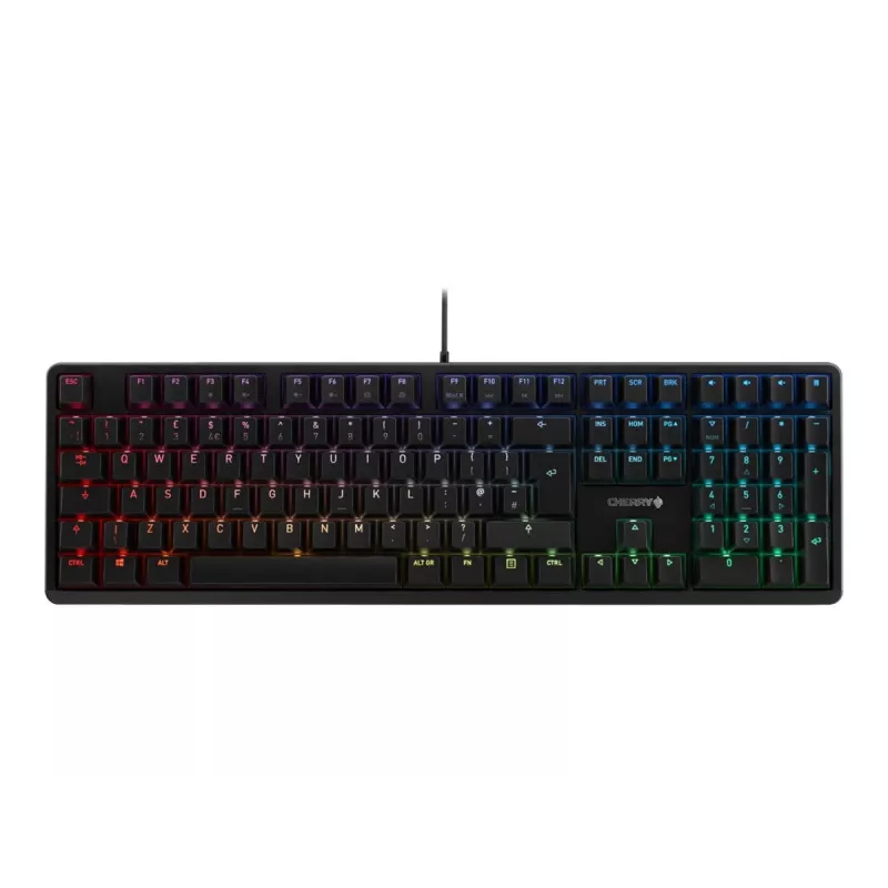 CHERRY G80-3000N RGB klaviatūra Universali USB QWERTZ Vokiečių Juoda