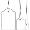 Etiketės su virvelėmis HERMA 6949 10x22 mm, balta virvelė