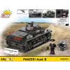 Statybinis rinkinys Cobi Panzer I Ausf. B – 654 detalės, detalus tanko modelio rinkinys