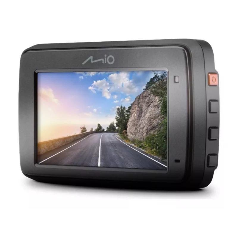 Automobilinė vaizdo kamera Dashcam MIO MiVue 802, 2560×1440 QHD 140° 60fps, 2,7 colio ekranas, baterija/USB, microSD iki 128 GB, G-smūgio daviklis, susidūrimo aptikimas