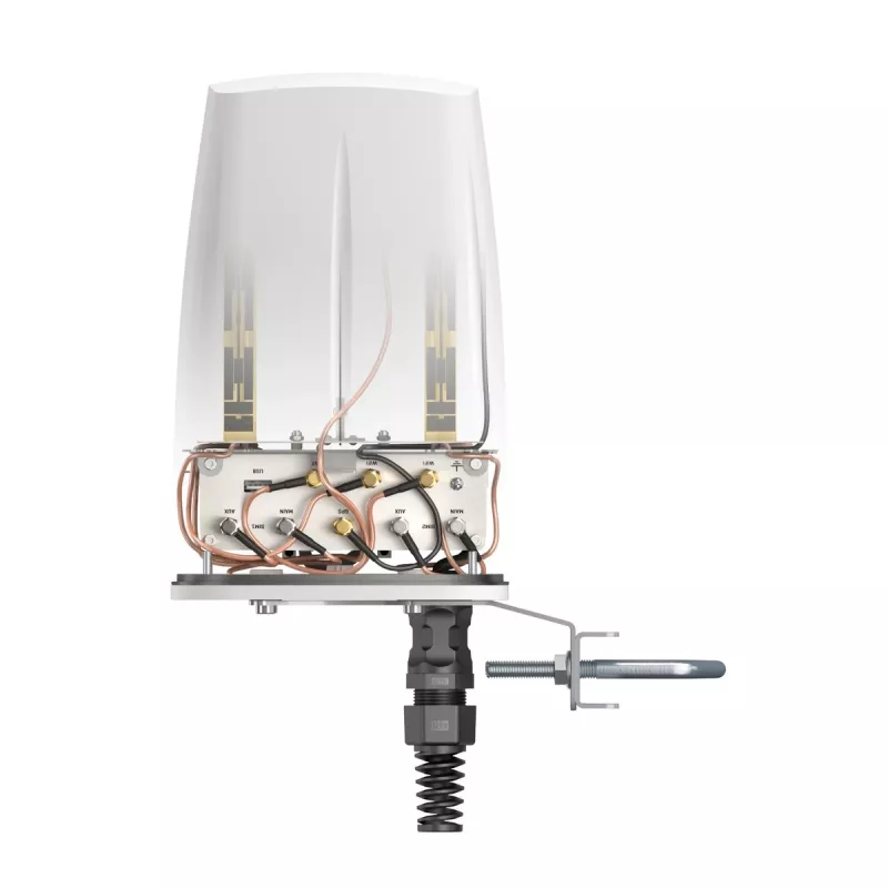 Įvairiakryptė tinklo antena QuWireless QuSpot AX12S PoE/LAN, daugiajuostė 0.694–6 GHz, maks. stiprinimas 3 dBi, balta