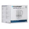 Elektrinis virdulys BLAUPUNKT 1 L 1630 W baltas — stiklinis korpusas, 360° pagrindas, mygtuku atidaromas dangtis