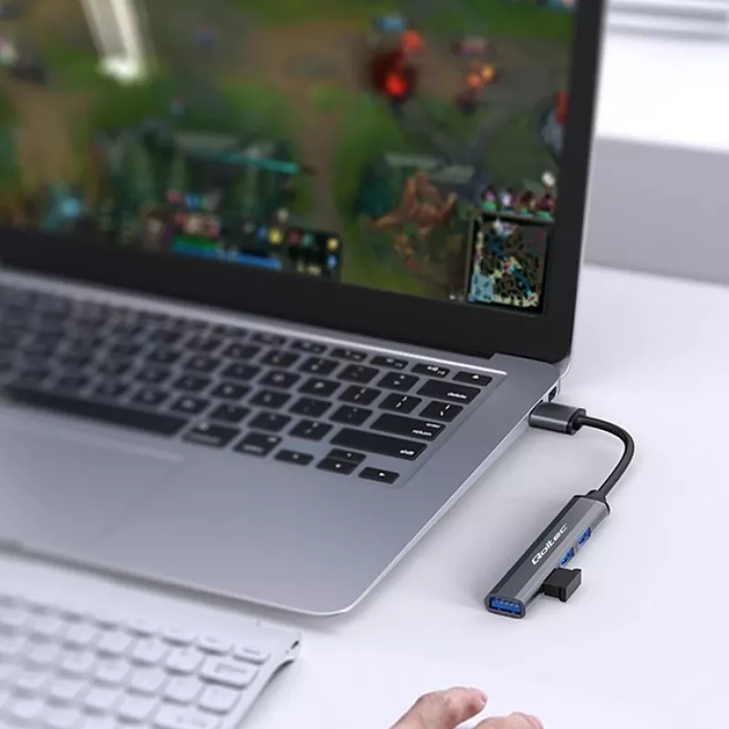 USB šakotuvas 3.0 4in1, 4x USB 3.0